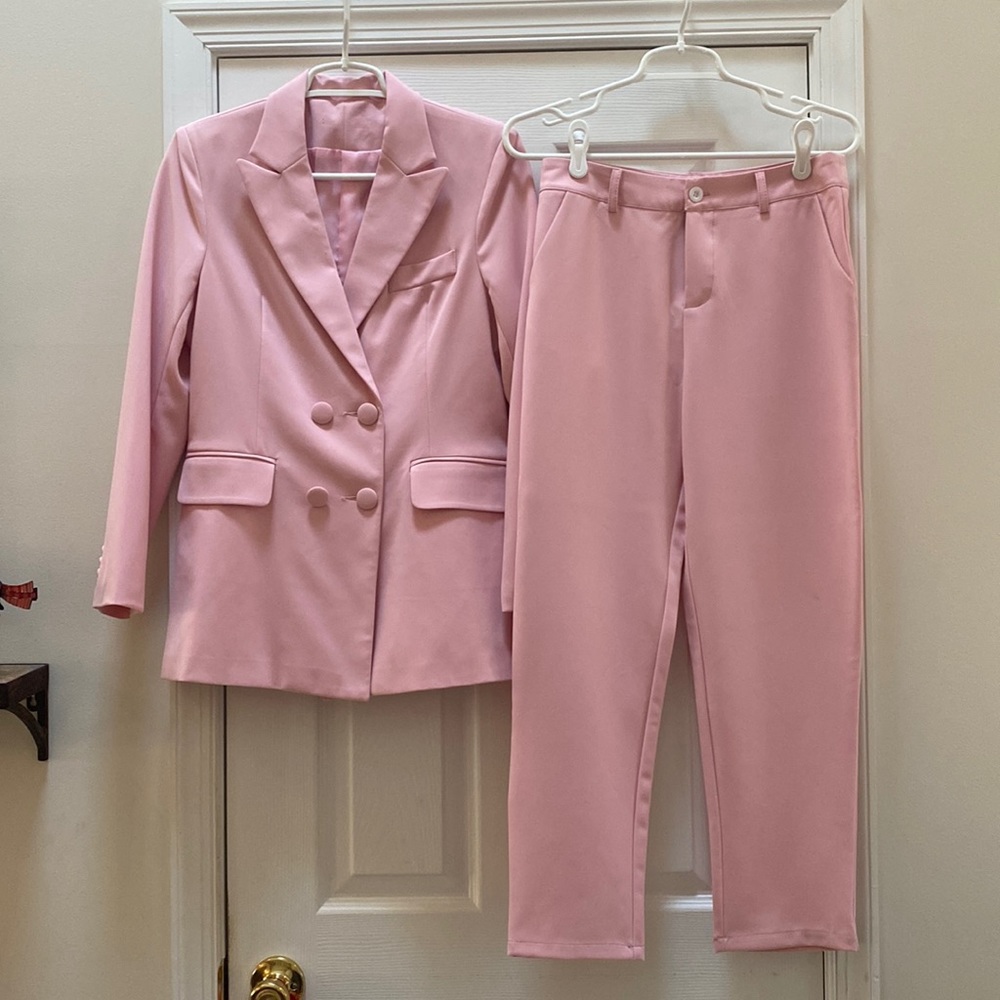 Pastel Pink Dress Suit